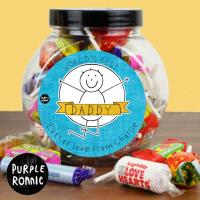 Personalised Purple Ronnie For Him Celebration 250g Sweet Jar Extra Image 1 Preview